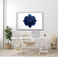 Jonathan Moss, NV9, Impresión única, Arte minimalista contemporáneo, Arte azul, Dinámico