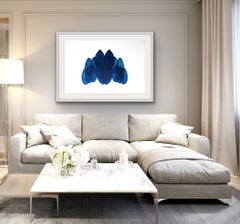 NV24, Original Contemporary Art, Blue and White Abstract Art, Geometric Art