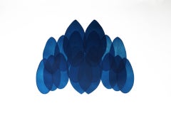 NV24, Original Contemporary Art, Blue and White Abstract Art, Geometric Art 