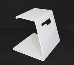 Jonathan Nesci Folded Aluminum Powder Coated White Jack Stool
