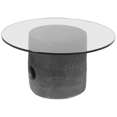 Jonathan Nesci w/ Robert Pulley Ceramic Table with Black Coppered Glaze 18/17