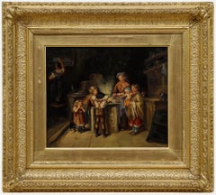 Attrib. Jonathan Pratt (1835-1911) after Thomas Faed - Oil, Shrove Tuesday
