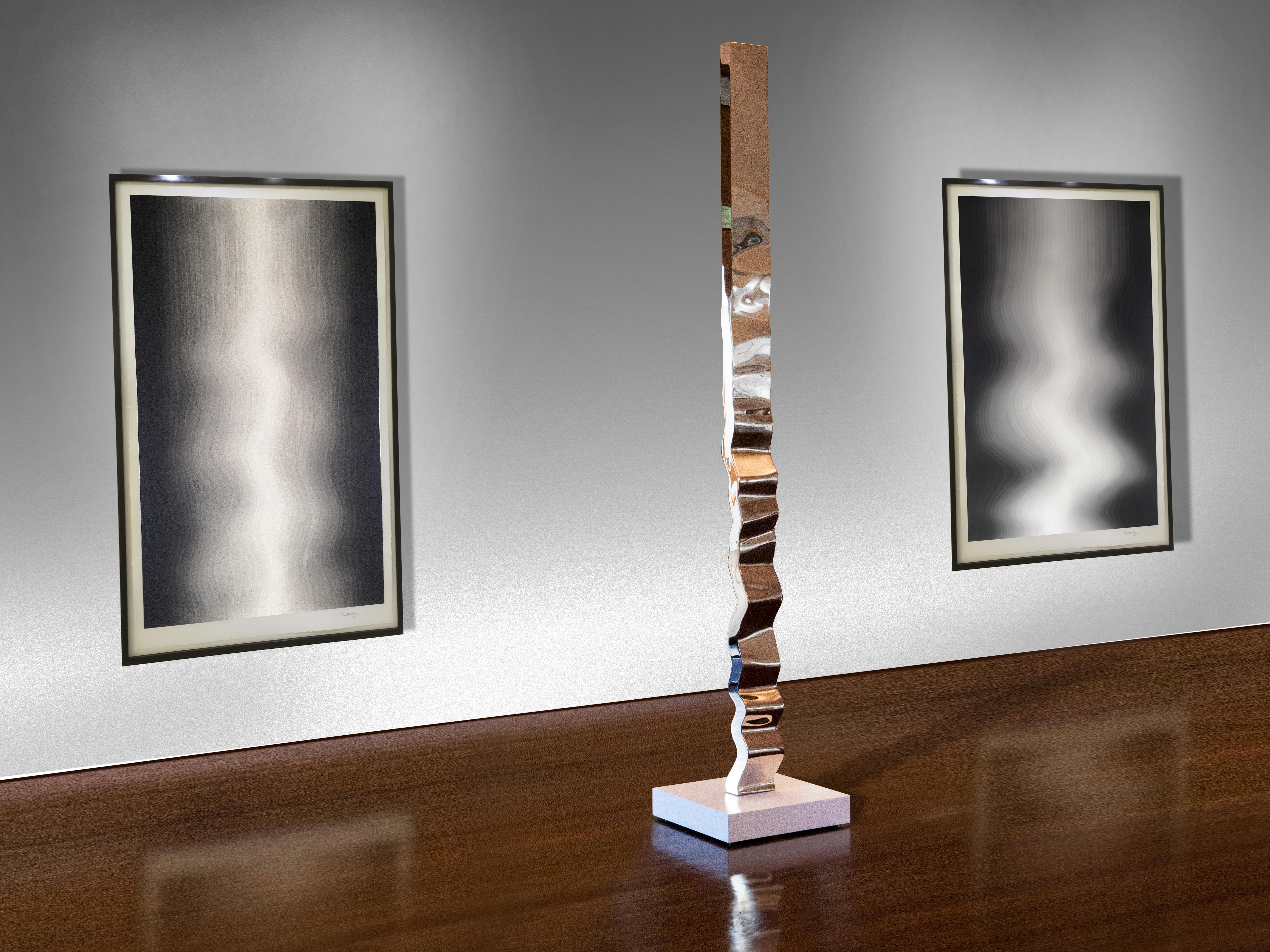 Turbulenzen IV (Geometrische Abstraktion), Mixed Media Art, von Jonathan Prince