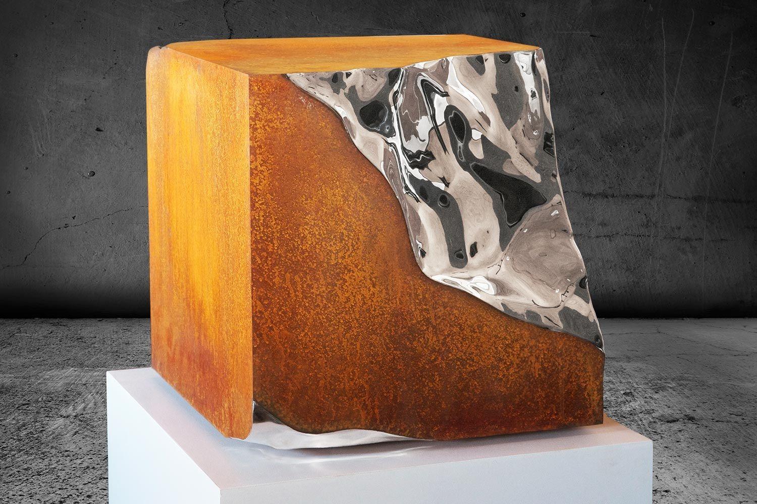 Jonathan Prince Abstract Sculpture - Alembic Cube (Study 1)