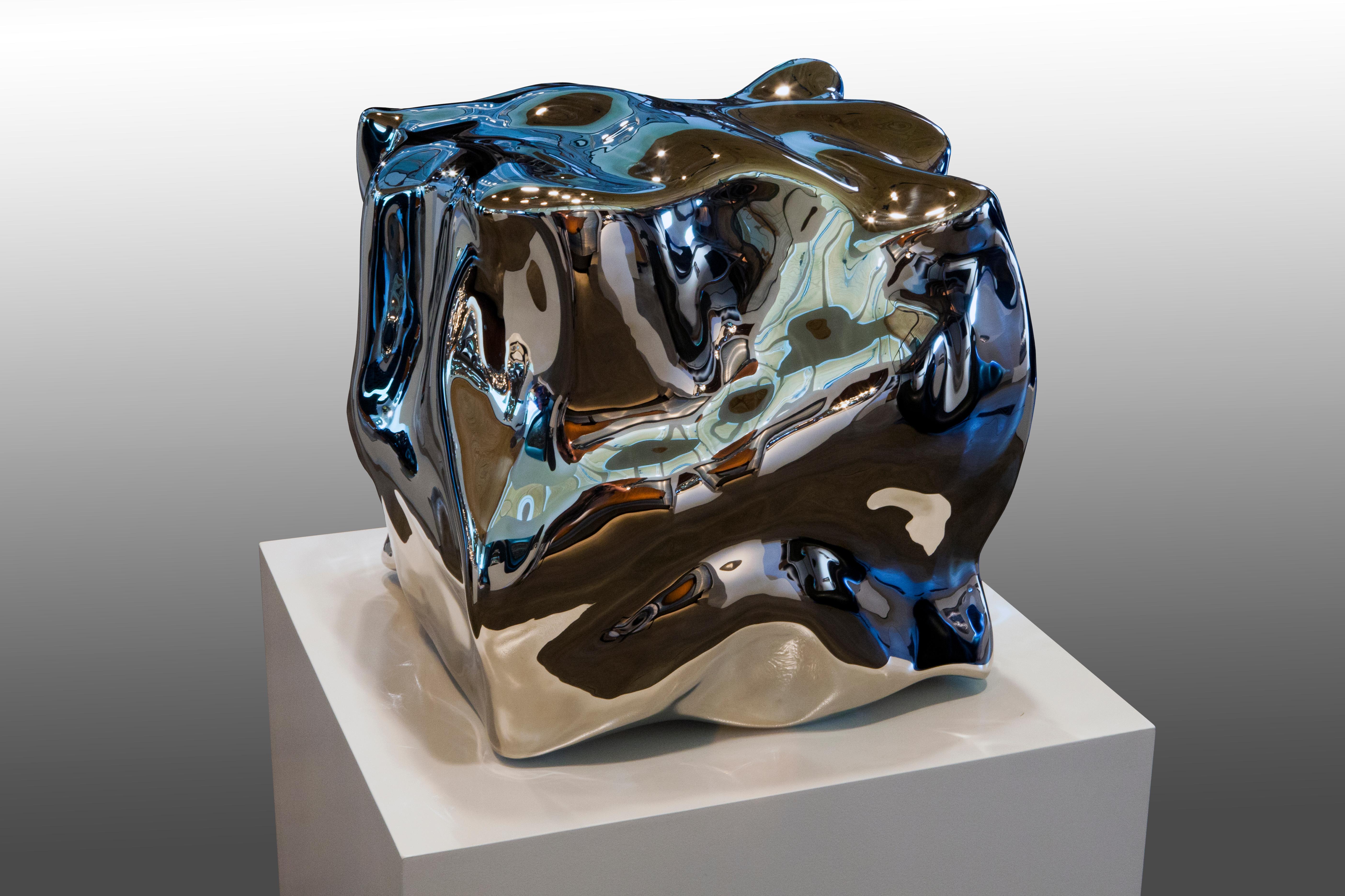 Jonathan Prince Abstract Sculpture – Flüssiger Zustand (Einatmen)