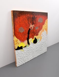 Large Jonathan Pylypchuk Mixed Media, 48.75"H