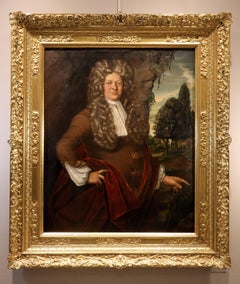 Ritratto di Hans Sloane Richardson, dipinto del XVIII secolo, olio su tela, opera di un maestro del passato