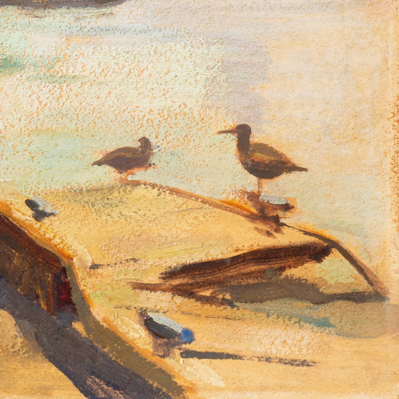 'Harbor Mist', Pasadena Art Museum, California, Post-Impressionist oil For Sale 2