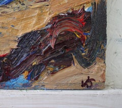 Shandwick Beach by Jonathan Shearer - Seascape oil painting, Ocean waves