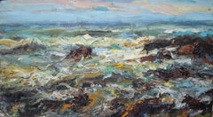 Stormy Sea, Tarbet Ness by Jonathan Shearer - waterscape, Scotland