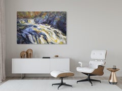 Swollen river, Black water by Jonathan Shearer - waterscape, Scotland