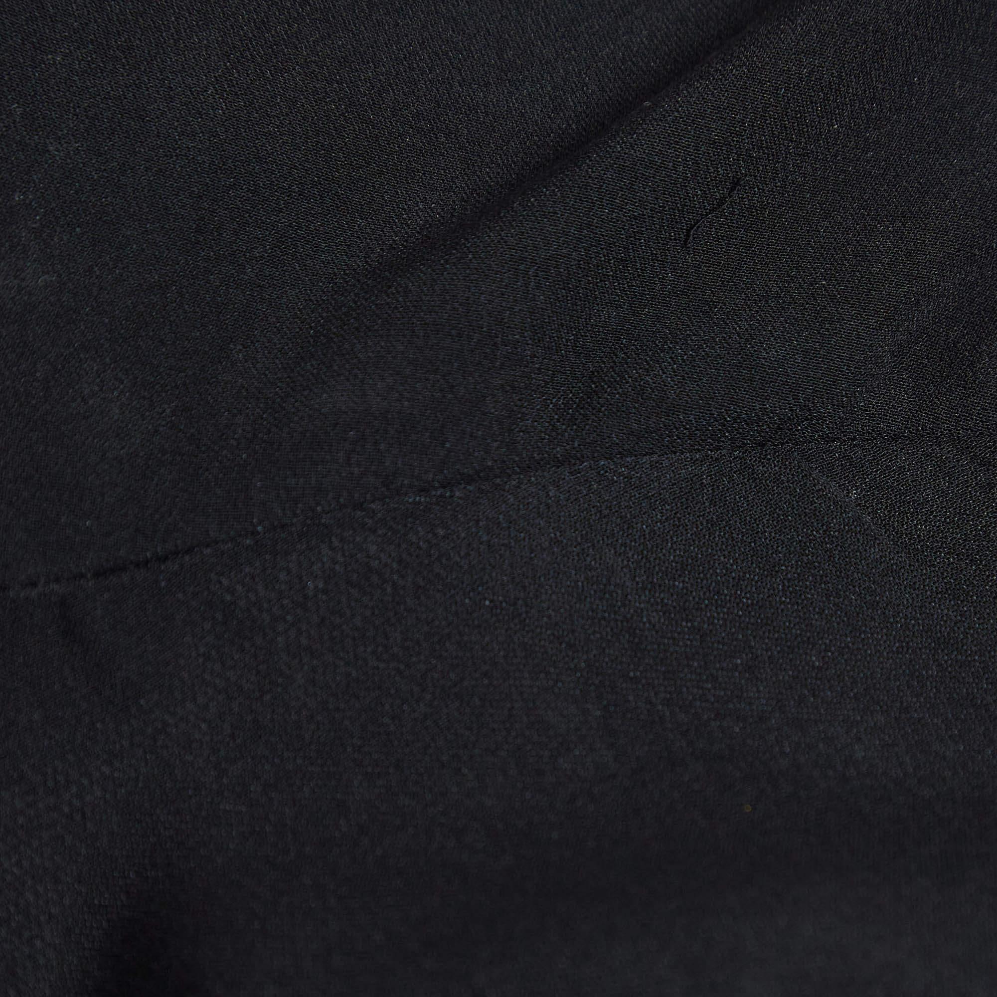 Jonathan Simkhai Black Silk Ruffled Top S 1