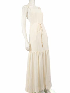 Jonathan Simkhai Cream Sleeveless Maxi Dress Size XS