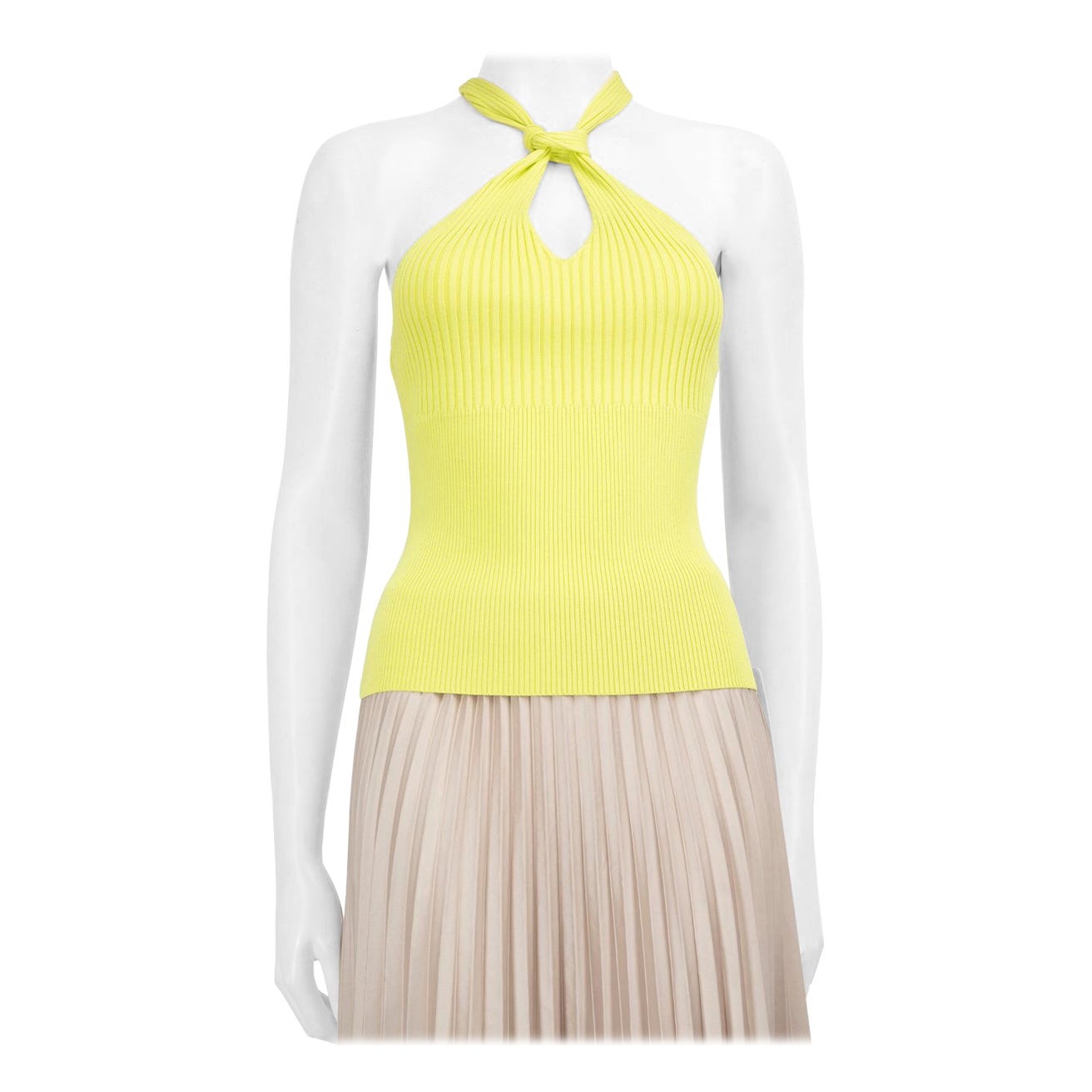 Jonathan Simkhai Green Neon Tank Top Size S