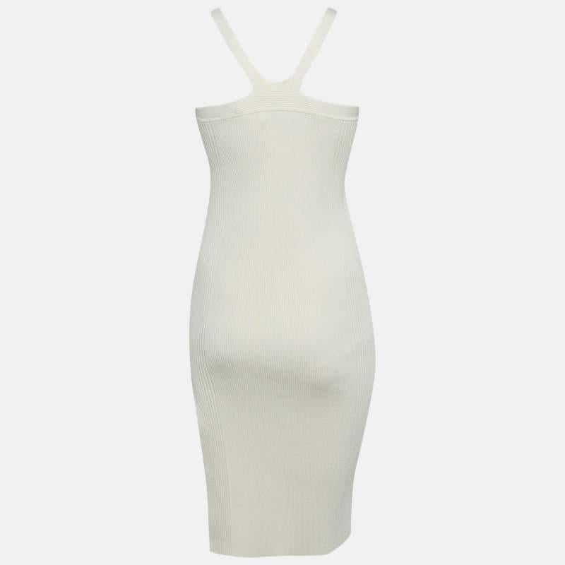 Effortlessly made into a chic design this Jonathan Simkhai bodycon dress is easy to wear and easy to accessorize. Tailored beautifully the dress is sure to remain a favorite season after season.