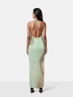 Jonathan Simkhai Knit Halterneck Maxi Dress Size S