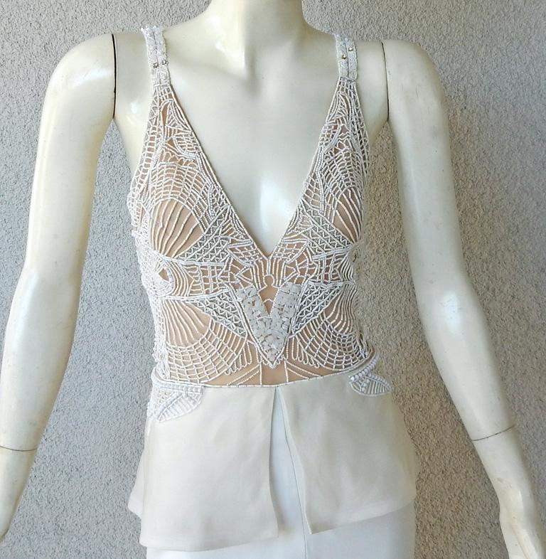 Jonathan Simkhai Rnwy $15K bestickter Jumpsuit mit dramatischer, abnehmbarer Schleppe im Zustand „Neu“ im Angebot in Los Angeles, CA