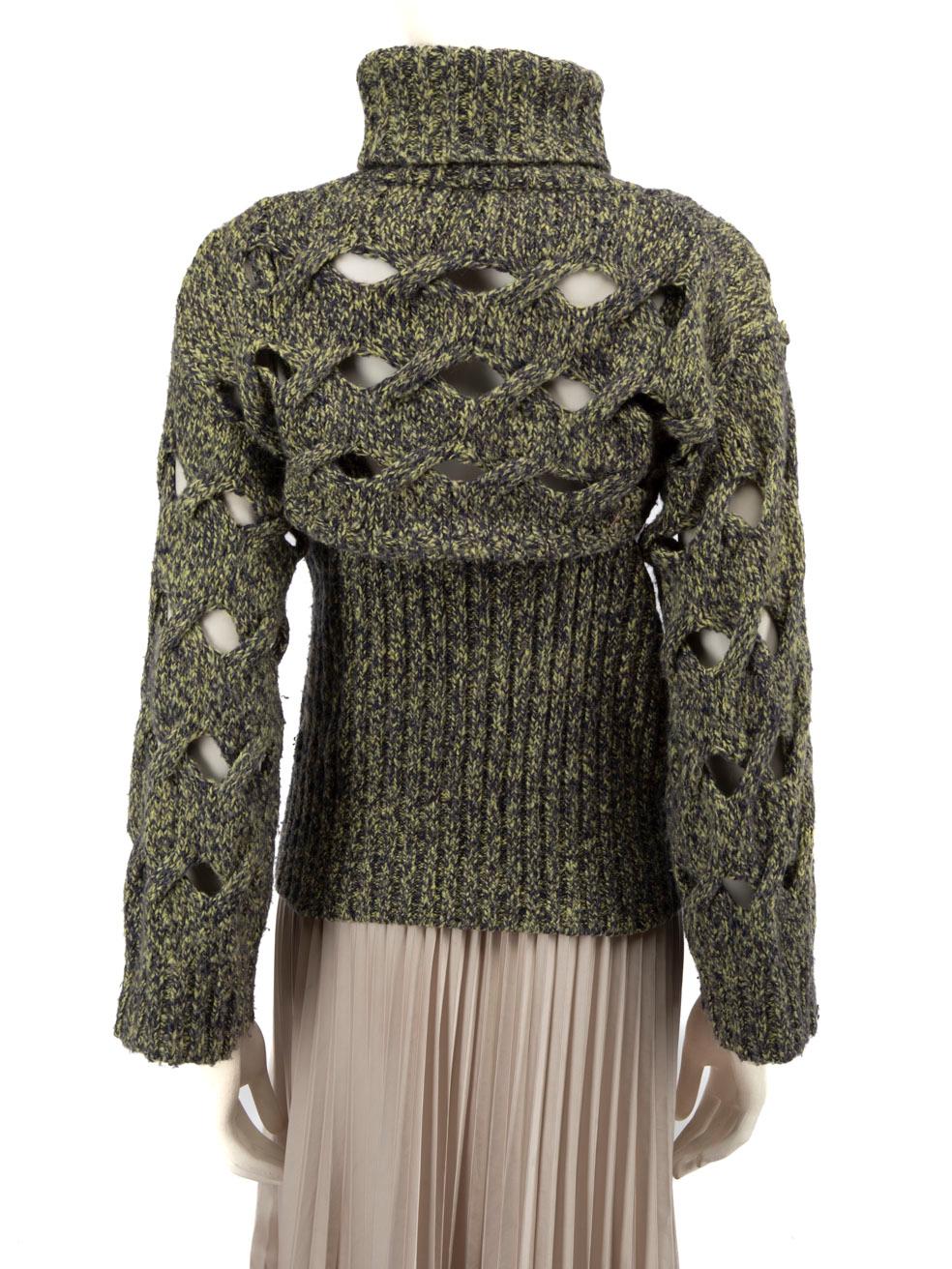 Gris Jonathan Simkhai ensemble deux pièces avec pull à découpes, taille XS en vente