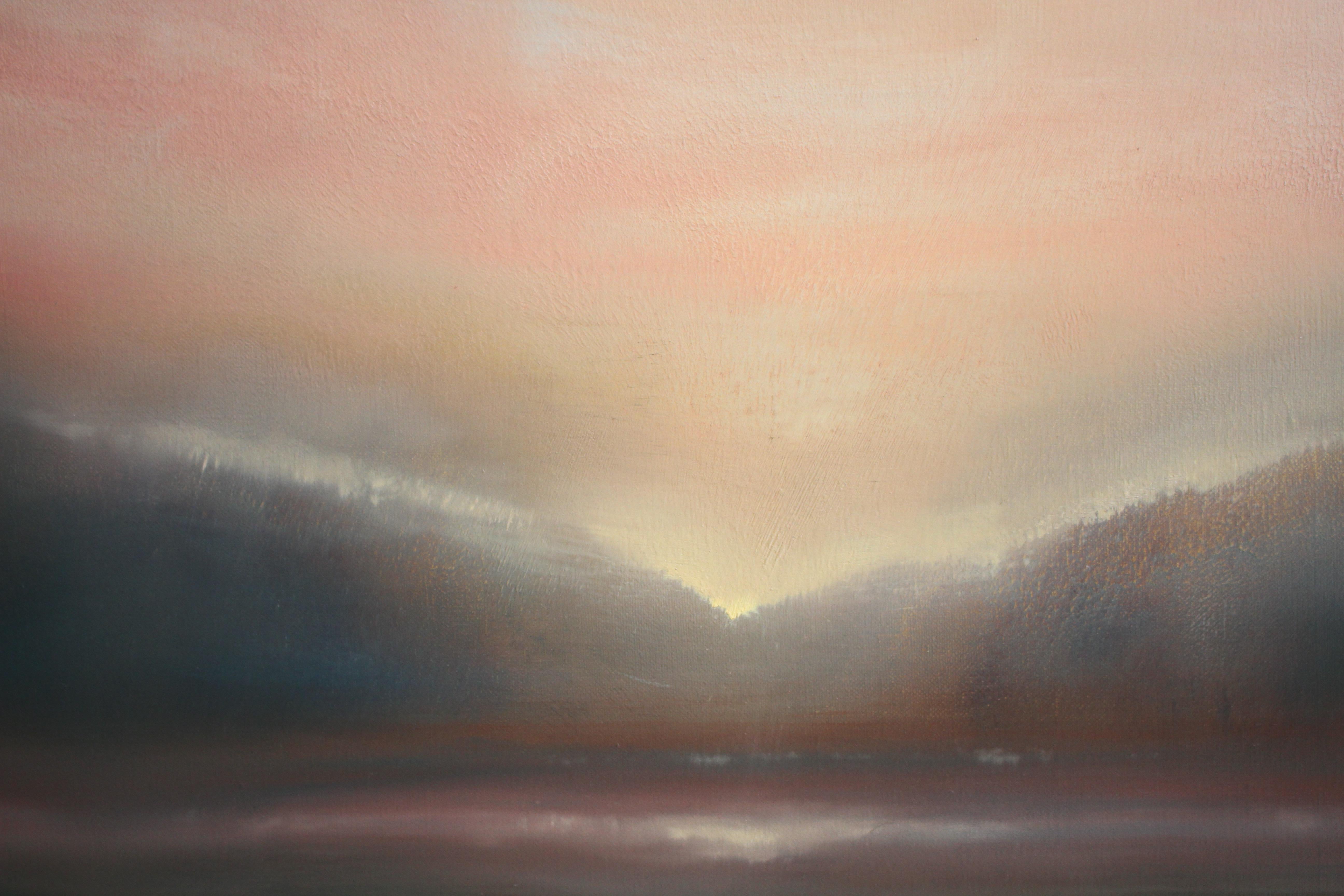 Array of Light - abstract landscape sky cloud painting contemporary modern art - Painting by Jonathan Speed