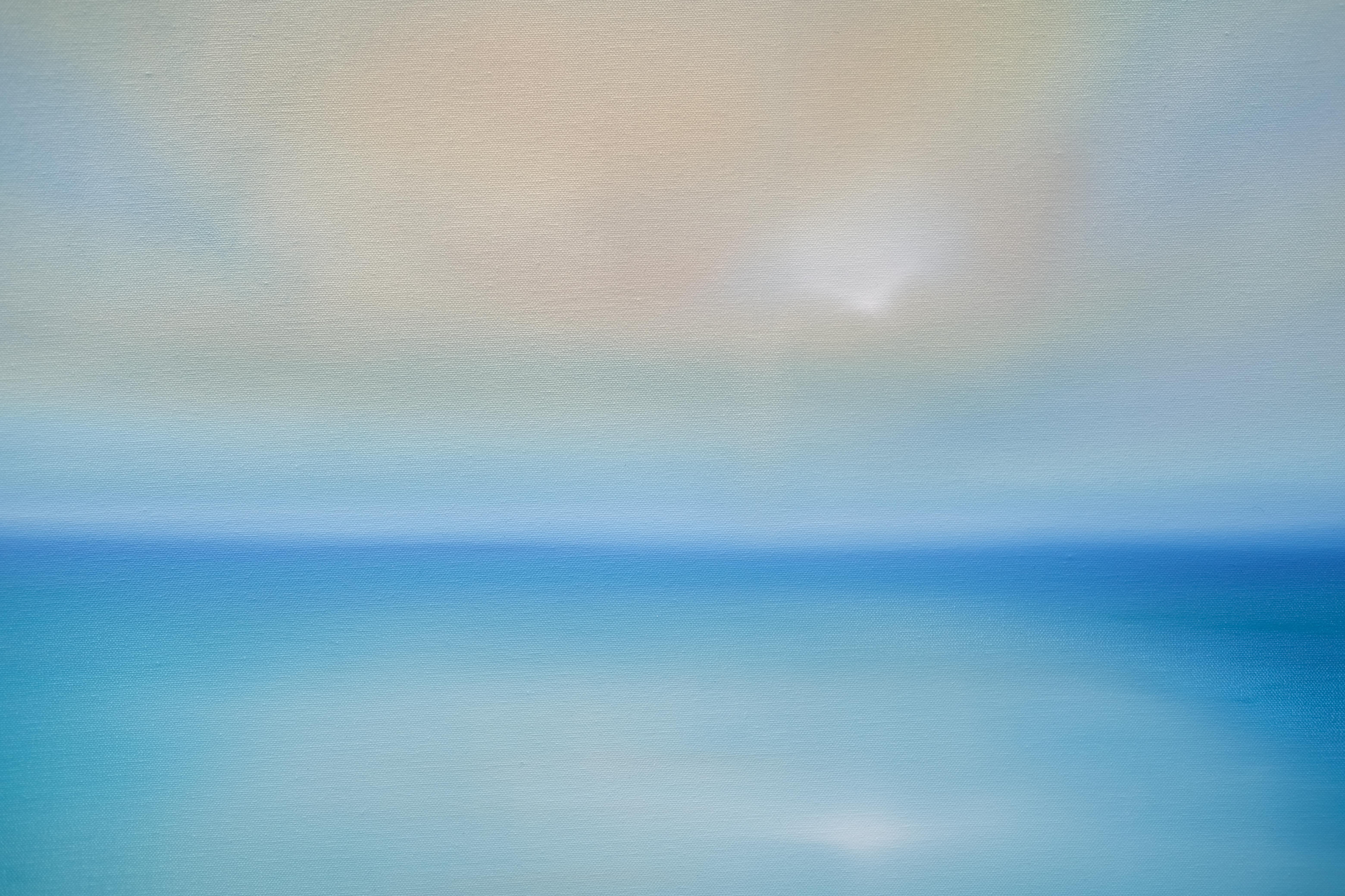 Calm Seas-original abstract seascape-ocean painting for sale-contemporary Art - Painting Espressionismo astratto di Jonathan Speed