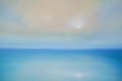 Calm Seas-original abstrakte Meereslandschaft-Ozean-Gemälde zu verkaufen-zeitgenössische Kunst
