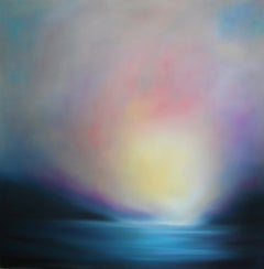 Deep Blue - Original abstract sunset seascape painting-contemporary Art-modern 