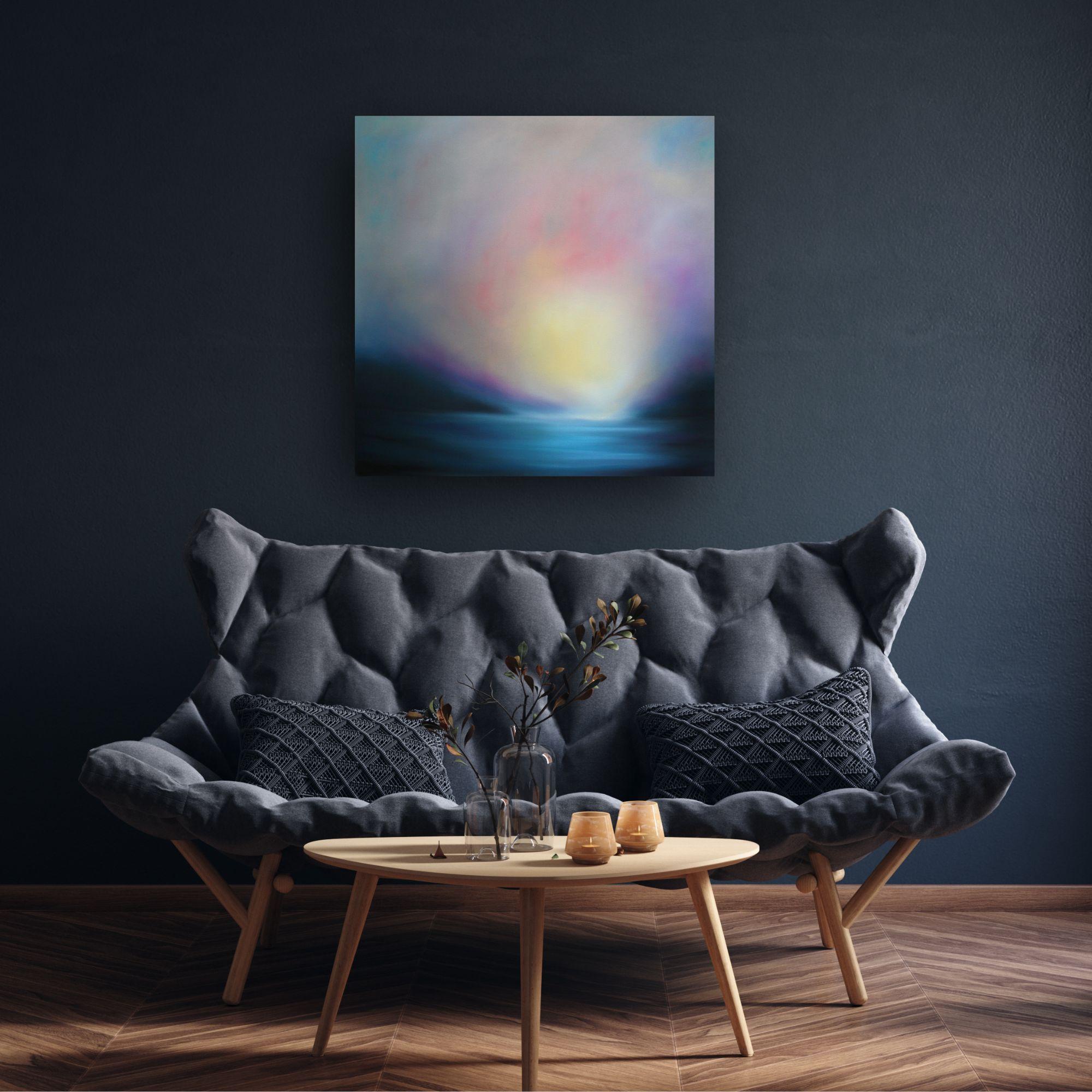 Contemporary Art-original moderne-paysage abstrait-peinture de paysage-séjour-art contemporain - Expressionnisme abstrait Painting par Jonathan Speed