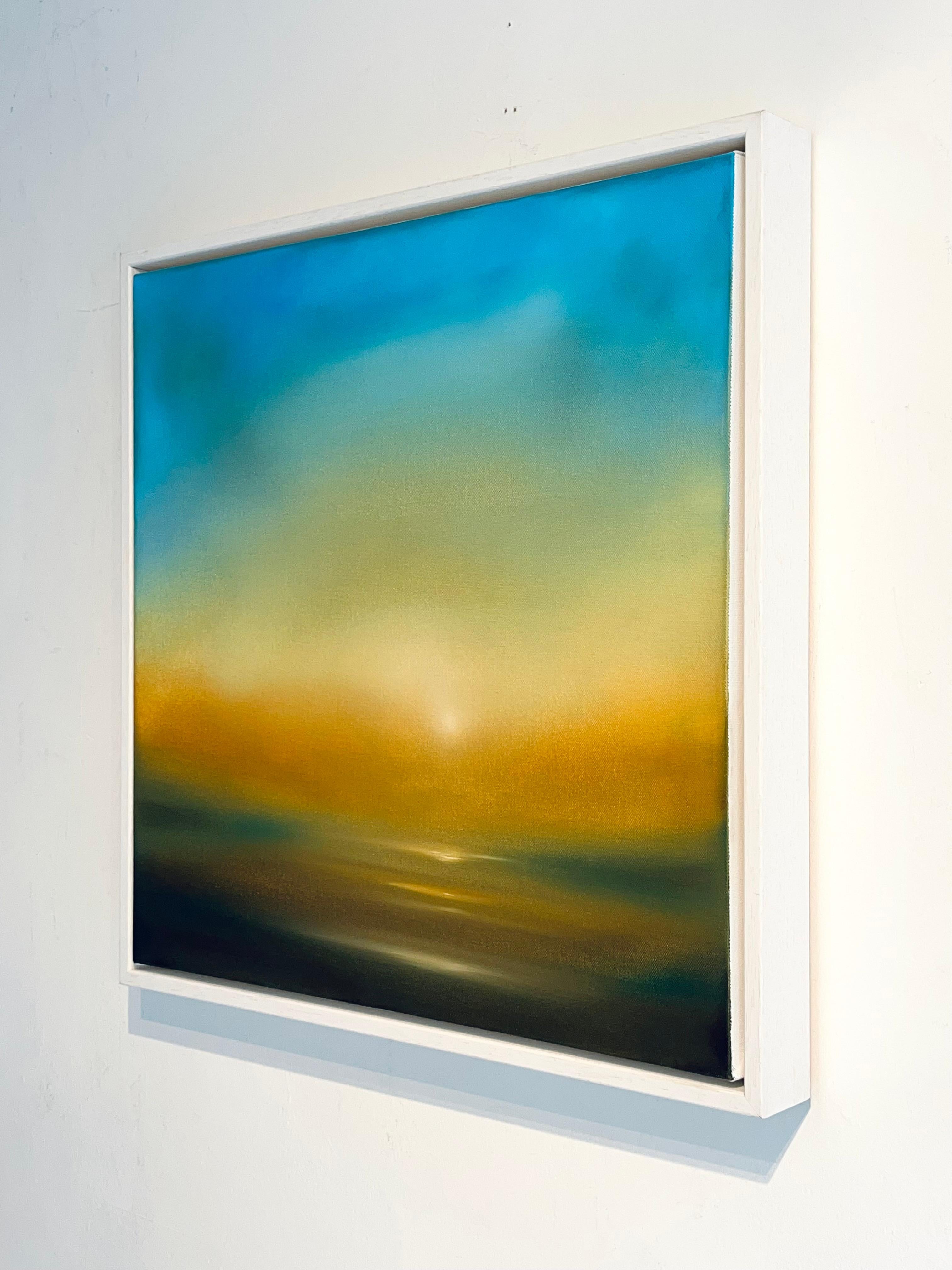 Golden Glow-original abstract seascape-ocean sunset painting-contemporary Art - Painting by Jonathan Speed