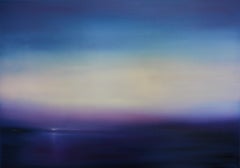 Guiding Light - Abstract landscape sky oil painting Contemporary Artwork