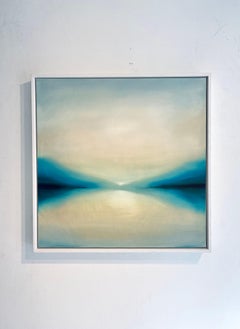 Lake Patricia-original contemporary abstract landscape painting- modern Art