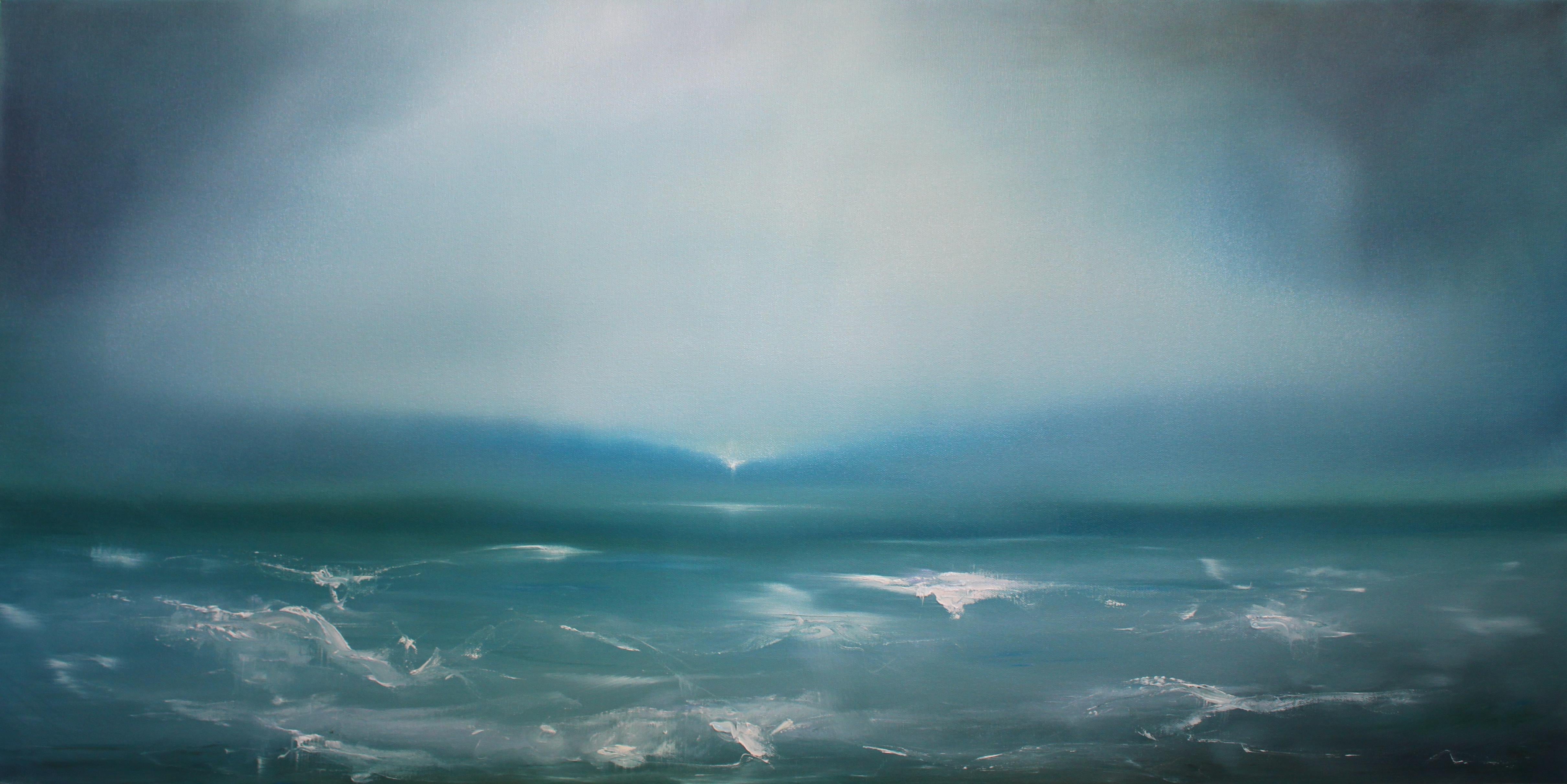 Jonathan Speed Landscape Painting - Storm's Break - landscape seascape ocean oil painting abstract Contemporary Art