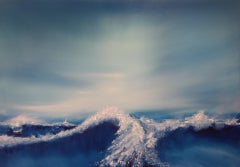 Twilight Ocean - original abstract landscape painting