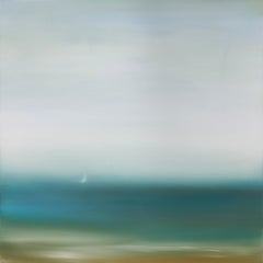 Weekend Sail - coast seascape ocean abstract expressionist original modern art