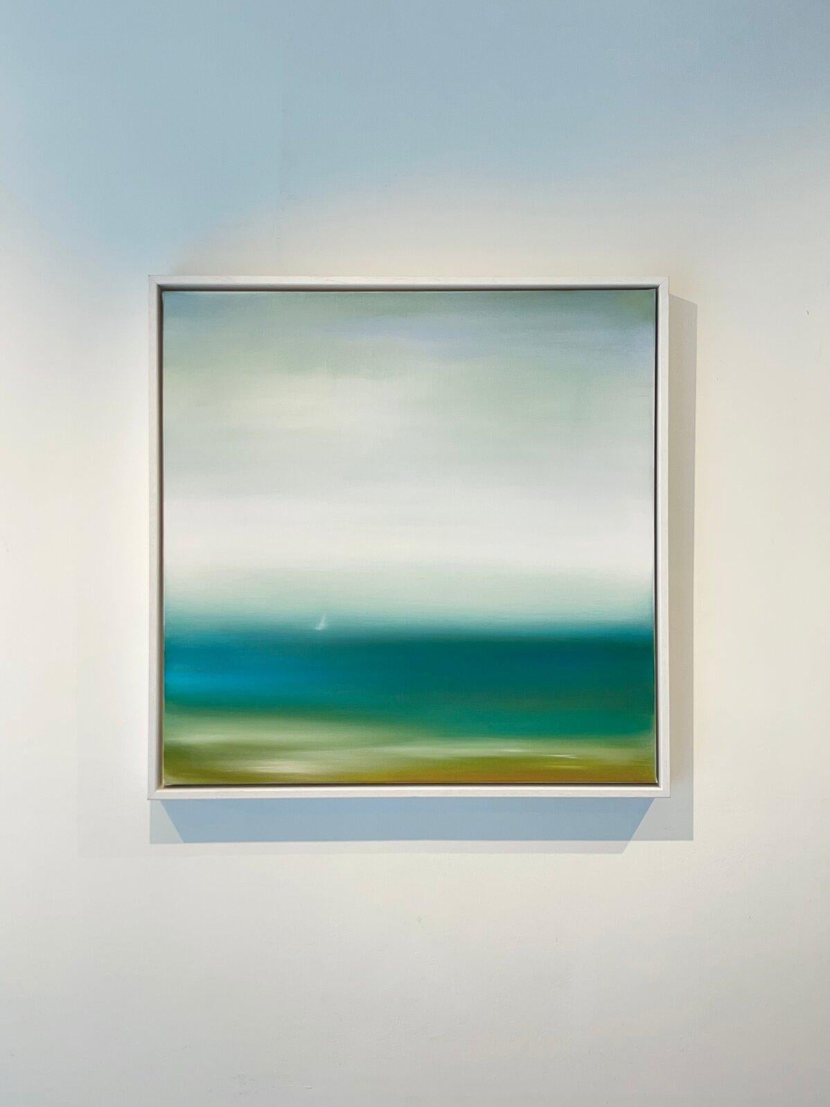 Weekend Sail-original abstrakter Sonnenuntergang  Meereslandschaft-Ozeanmalerei-Gegenwartskunst – Painting von Jonathan Speed