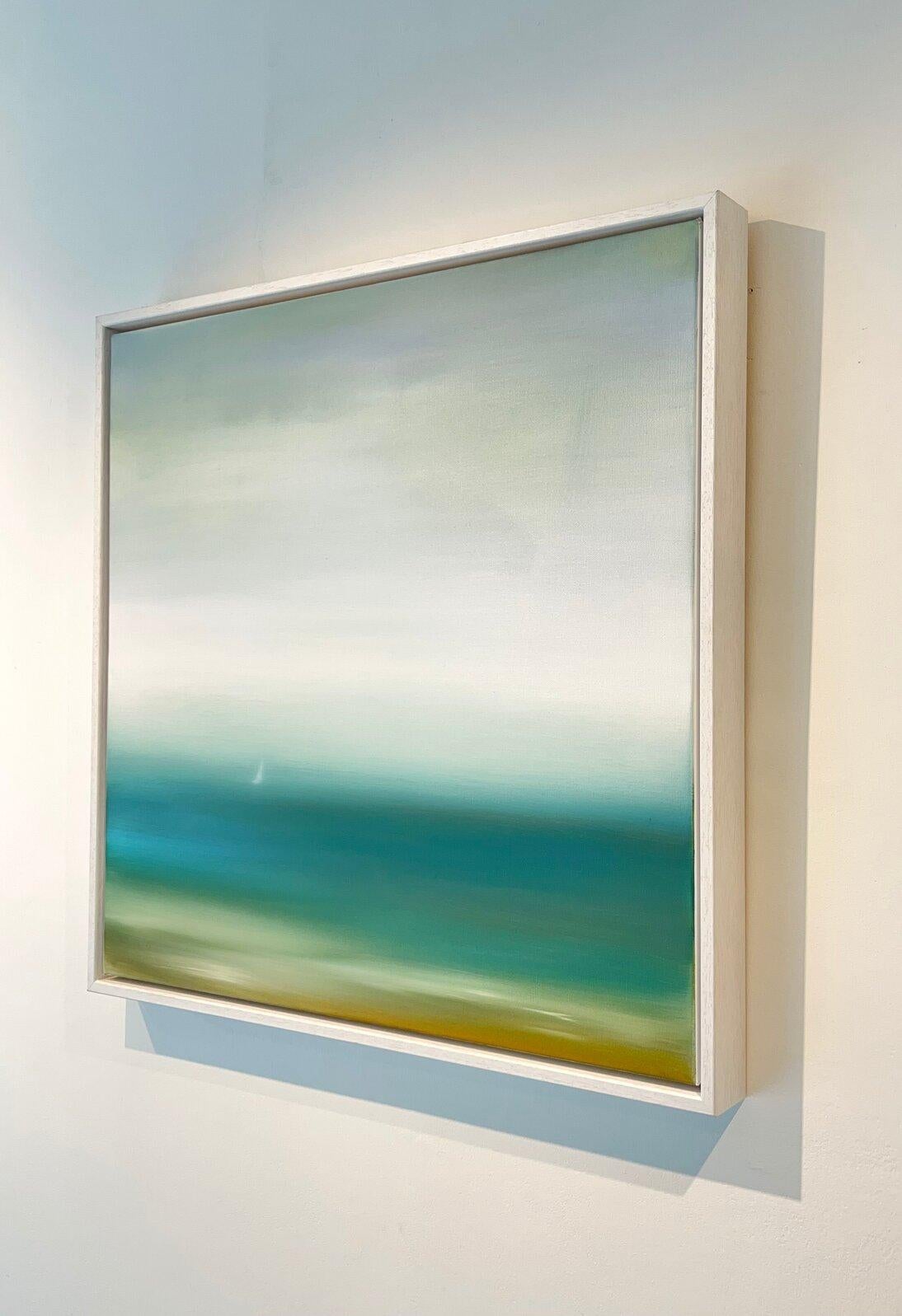Weekend Sail-original abstrakter Sonnenuntergang  Meereslandschaft-Ozeanmalerei-Gegenwartskunst (Abstrakter Expressionismus), Painting, von Jonathan Speed