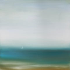 Weekend Sail-original abstract sunset  seascape-ocean painting-contemporary Art
