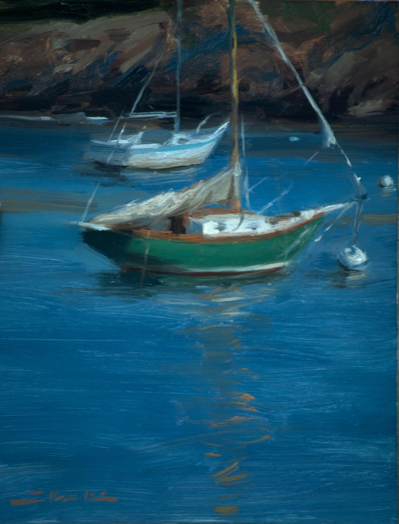 Jonathan Stasko Landscape Painting - Rockport Harbor