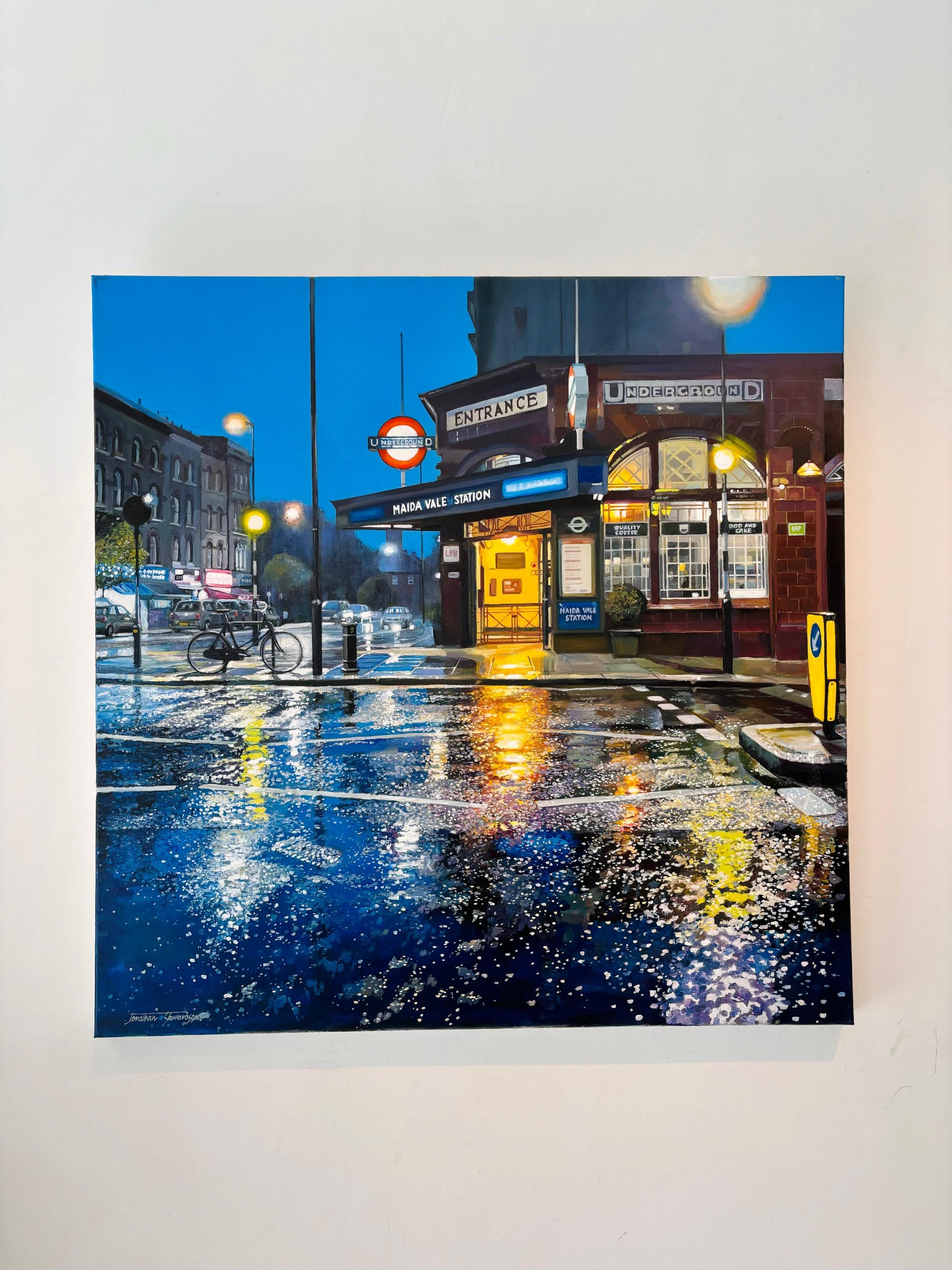 Maida Vale - Original Realismus Londoner Stadtbild Ölgemälde -Zeitgenössische Kunst (Impressionismus), Art, von Jonathan Stewerdson