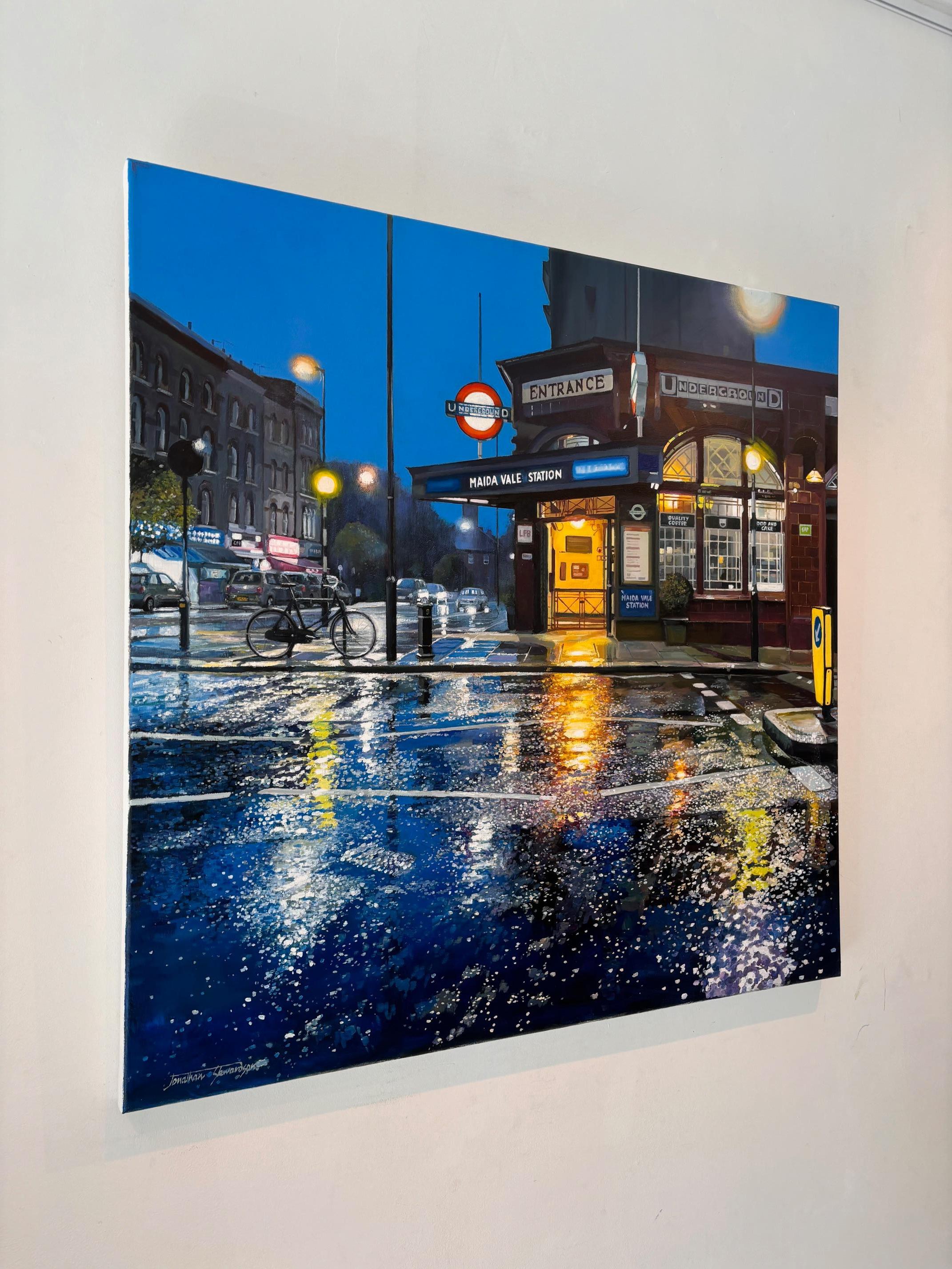 Dieses außergewöhnliche Kunstwerk ist derzeit in der Signet Contemporary Art Gallery und online ausgestellt und zu verkaufen. In Maida Vale fängt Jonathan Stewardson eine Londoner Stadtlandschaft in seinem charakteristischen Stil des