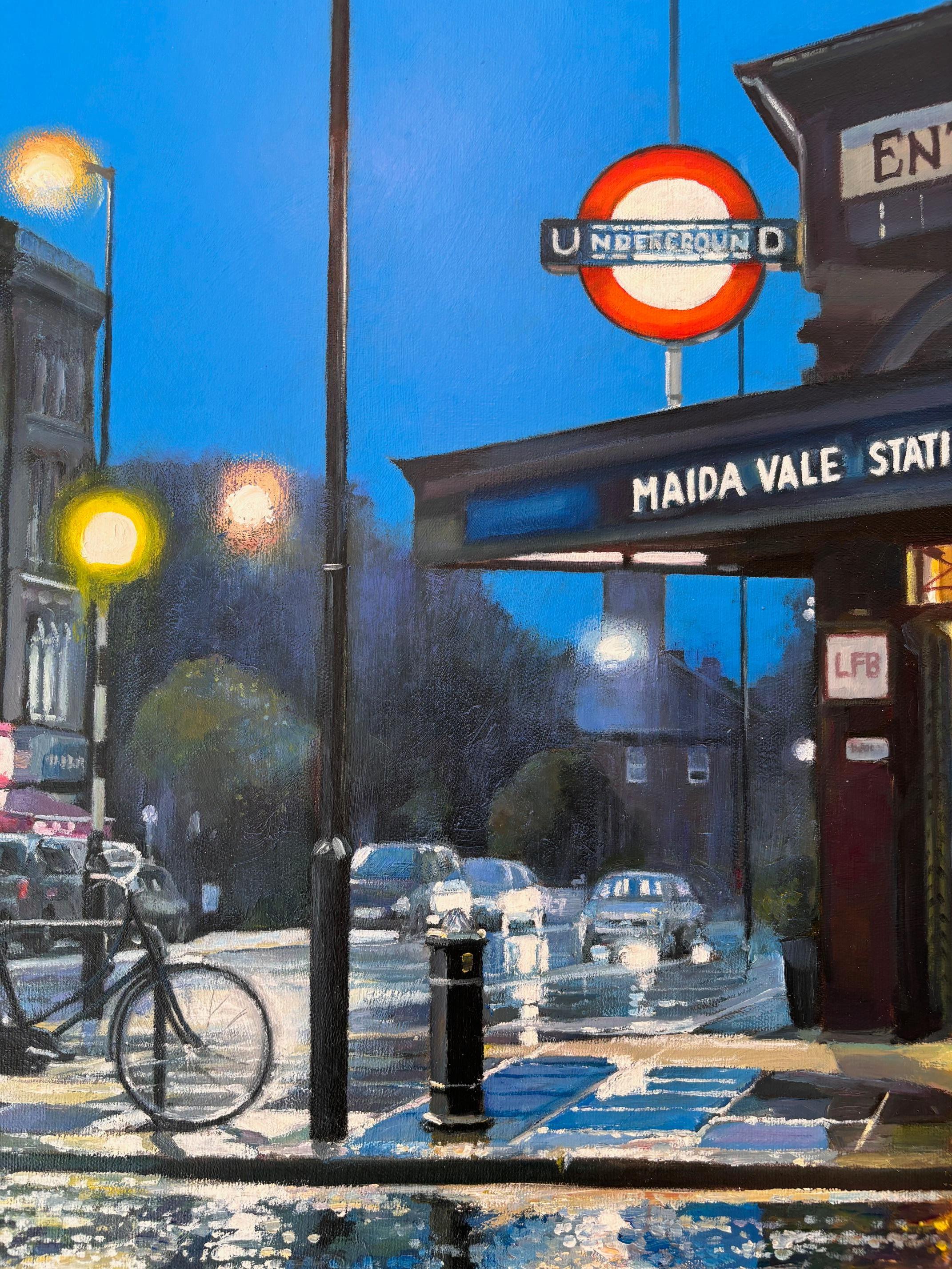 Maida Vale - Original Realismus Londoner Stadtbild Ölgemälde -Zeitgenössische Kunst im Angebot 1