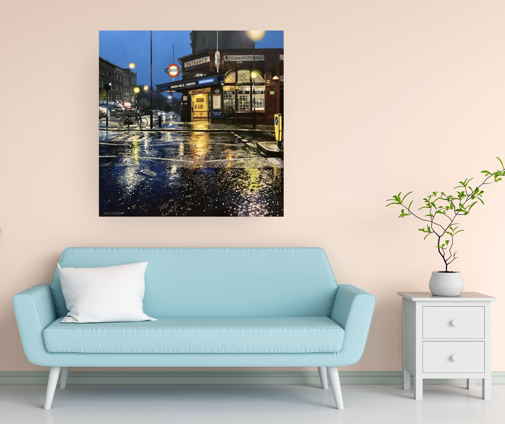 Maida Vale - Original Realismus Londoner Stadtbild Ölgemälde -Zeitgenössische Kunst im Angebot 2