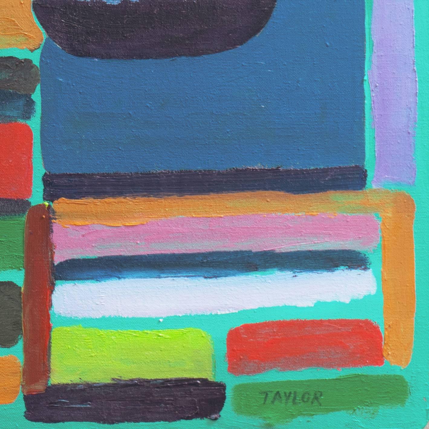 „Abstract #7“, Architekturabstrakte Abstraktion, amerikanische Moderne, Maine, Santa Cruz (Grau), Abstract Painting, von Jonathan Taylor