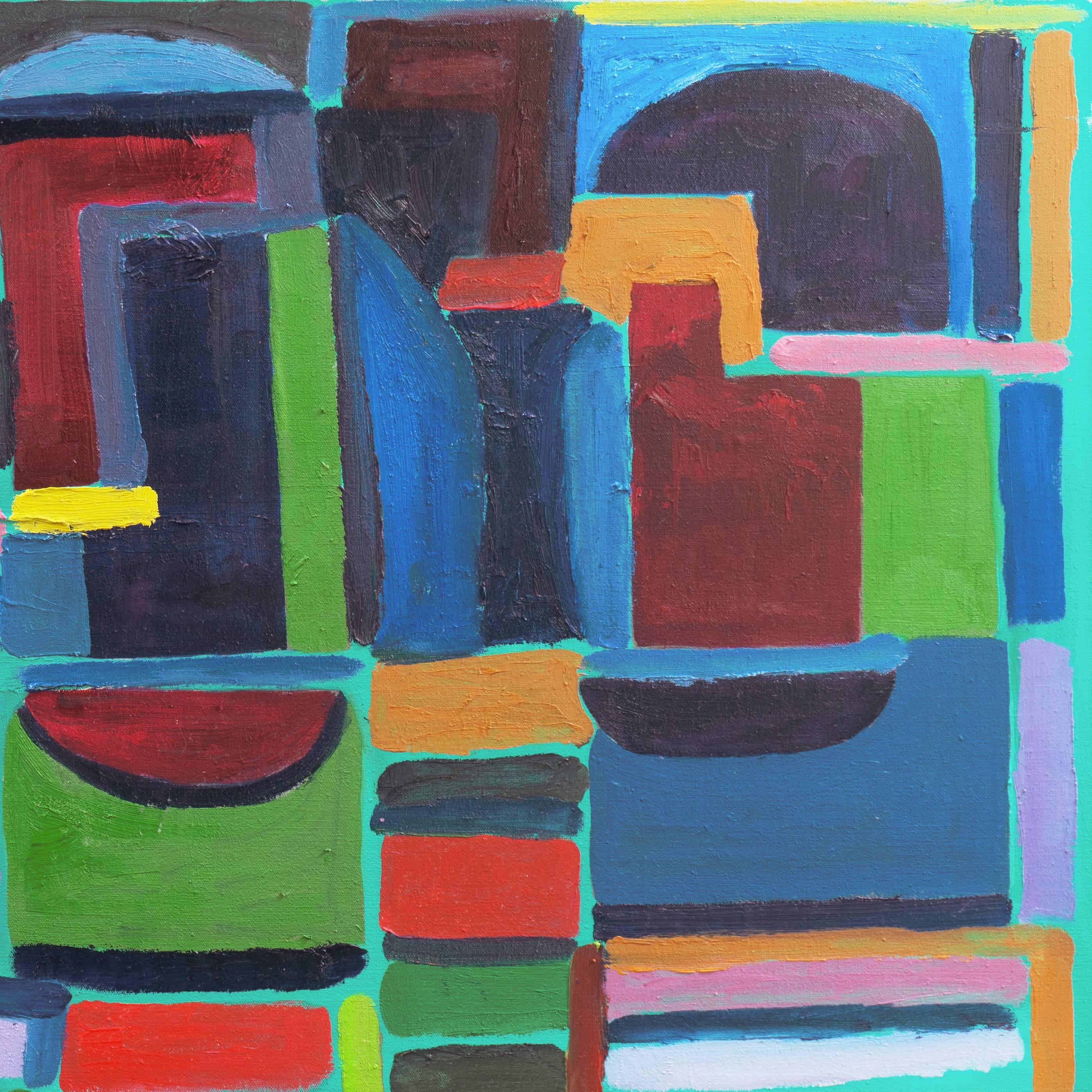 „Abstract #7“, Architekturabstrakte Abstraktion, amerikanische Moderne, Maine, Santa Cruz im Angebot 2