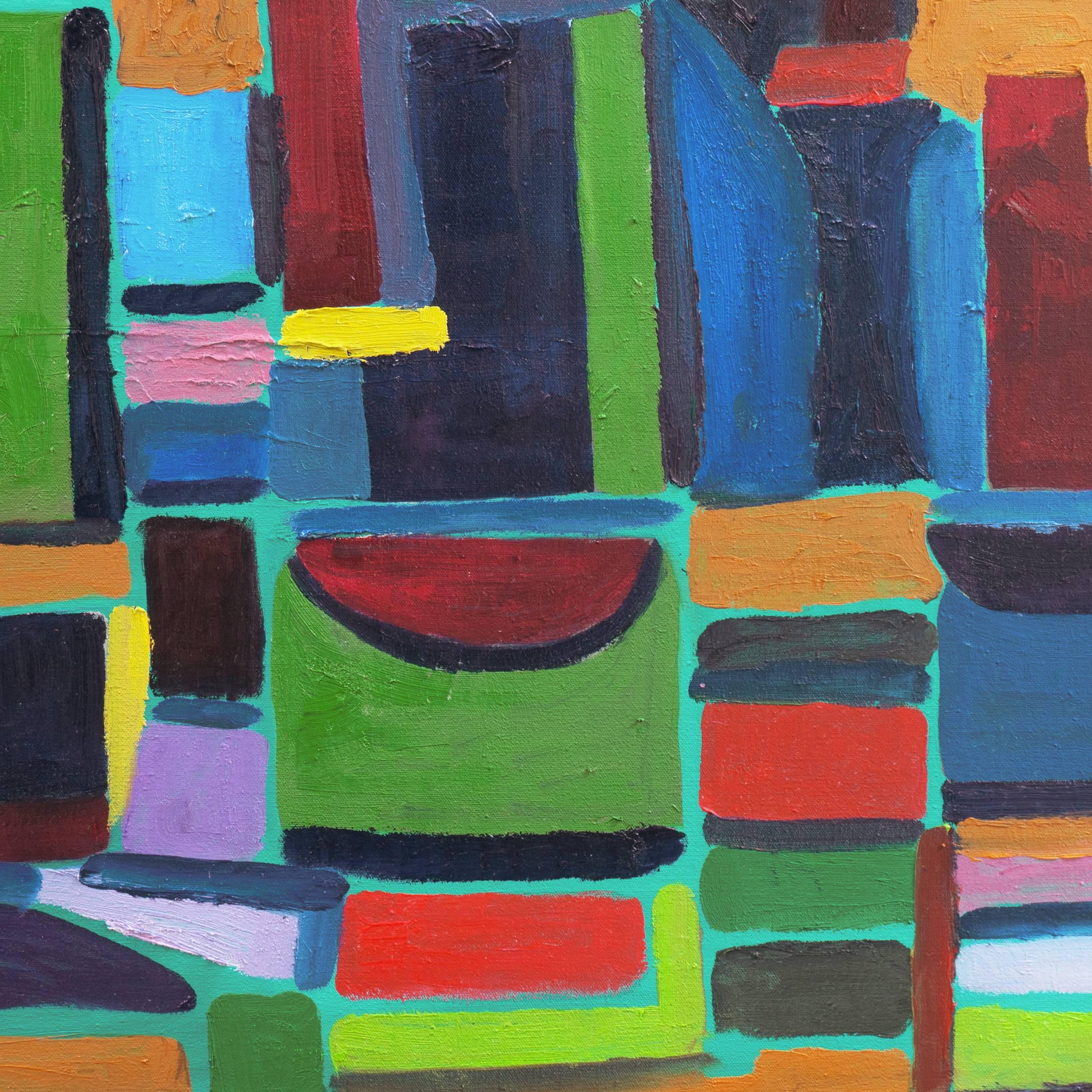 „Abstract #7“, Architekturabstrakte Abstraktion, amerikanische Moderne, Maine, Santa Cruz im Angebot 3