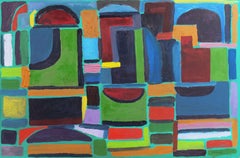 „Abstract #7“, Architekturabstrakte Abstraktion, amerikanische Moderne, Maine, Santa Cruz