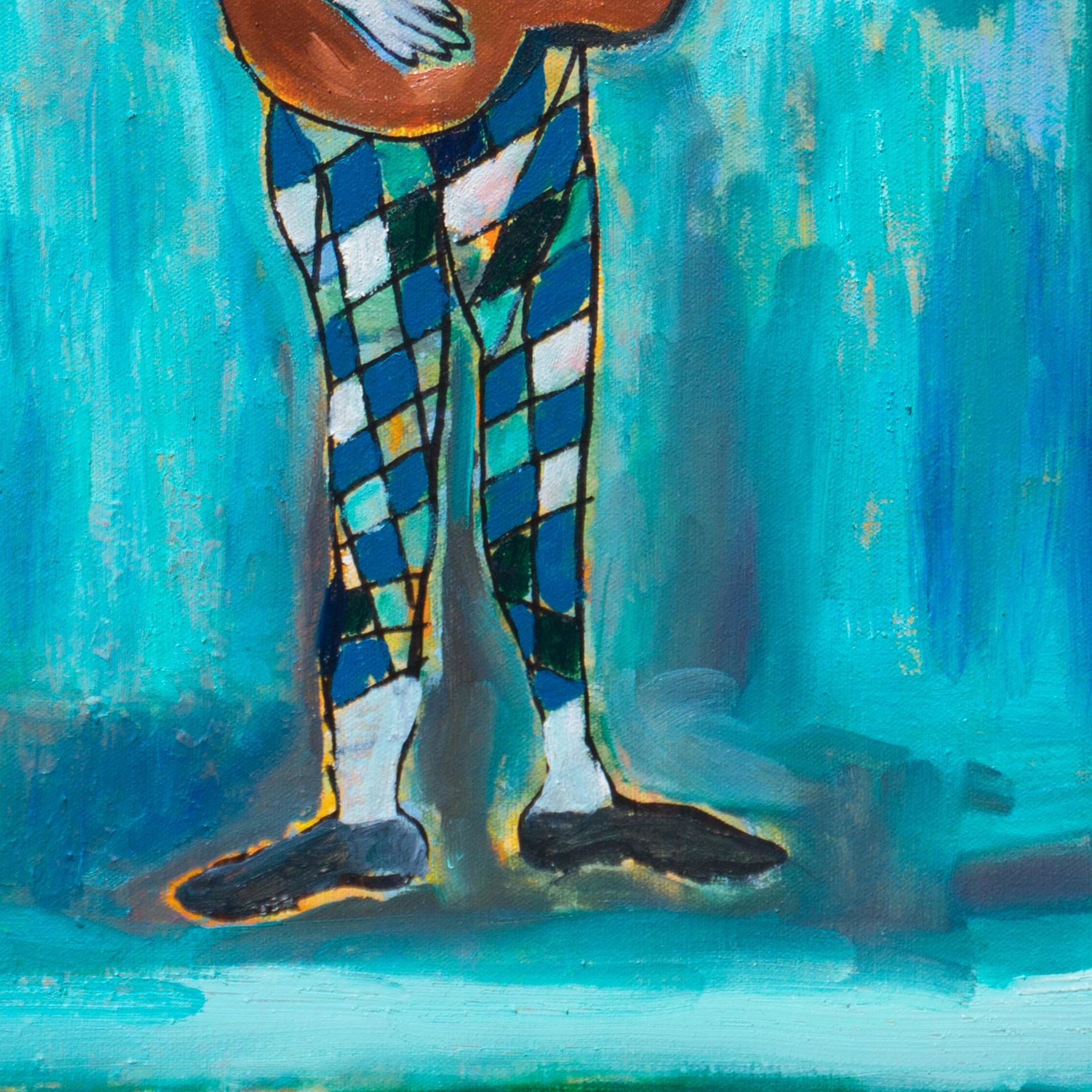 'Arlecchino con chitarra', California Modernist, Santa Cruz, Università del Maine in vendita 1