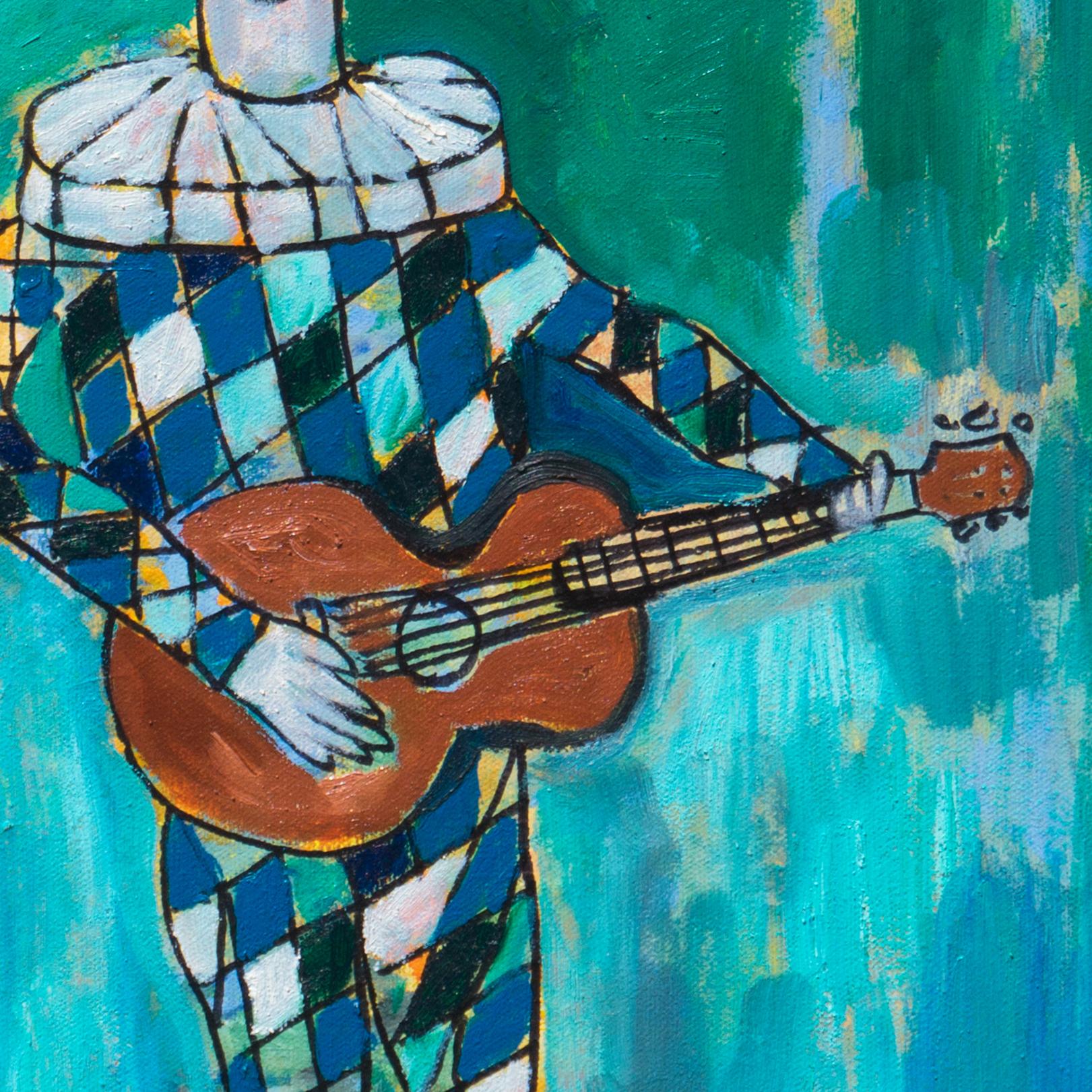 'Arlecchino con chitarra', California Modernist, Santa Cruz, Università del Maine in vendita 3