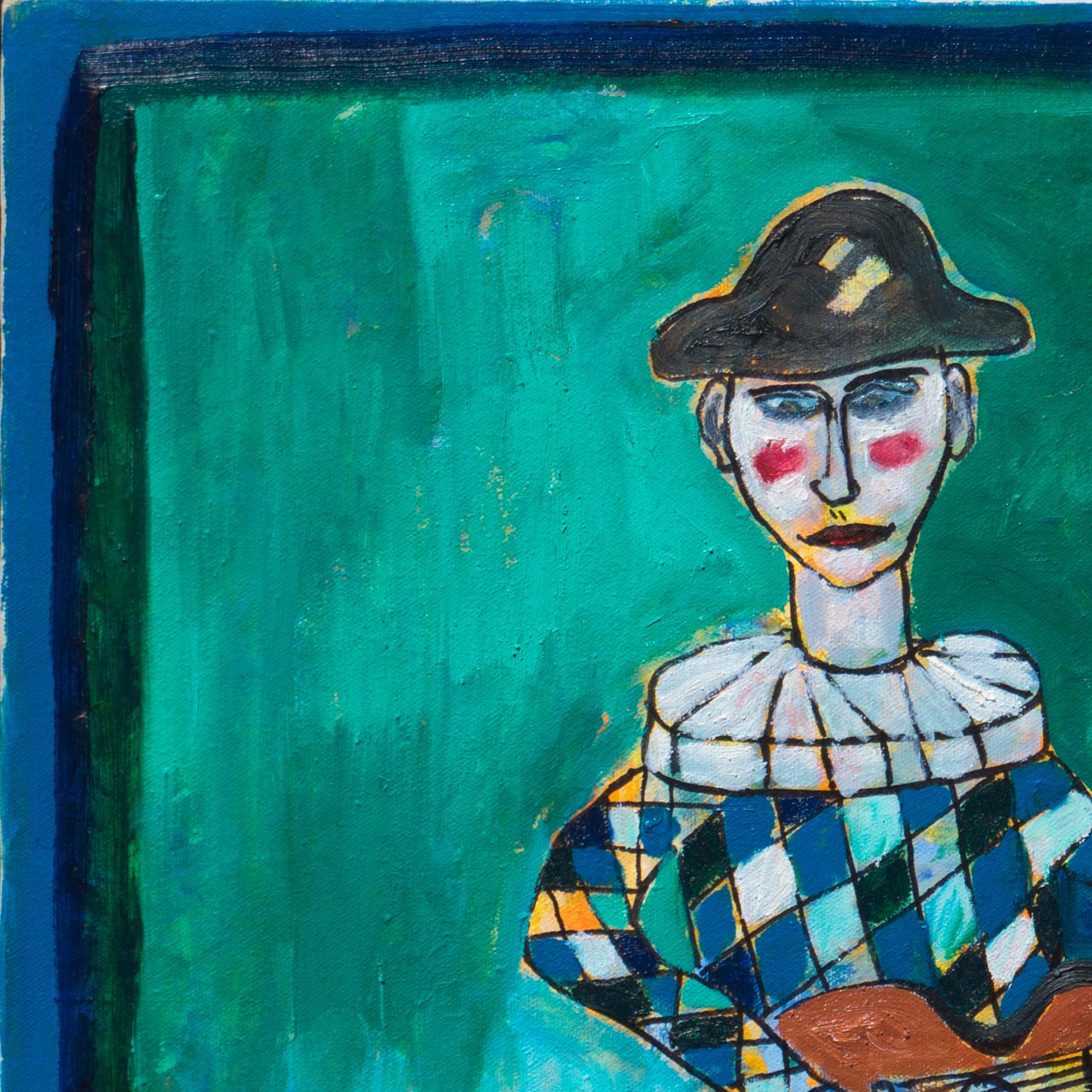 'Arlecchino con chitarra', California Modernist, Santa Cruz, Università del Maine in vendita 4
