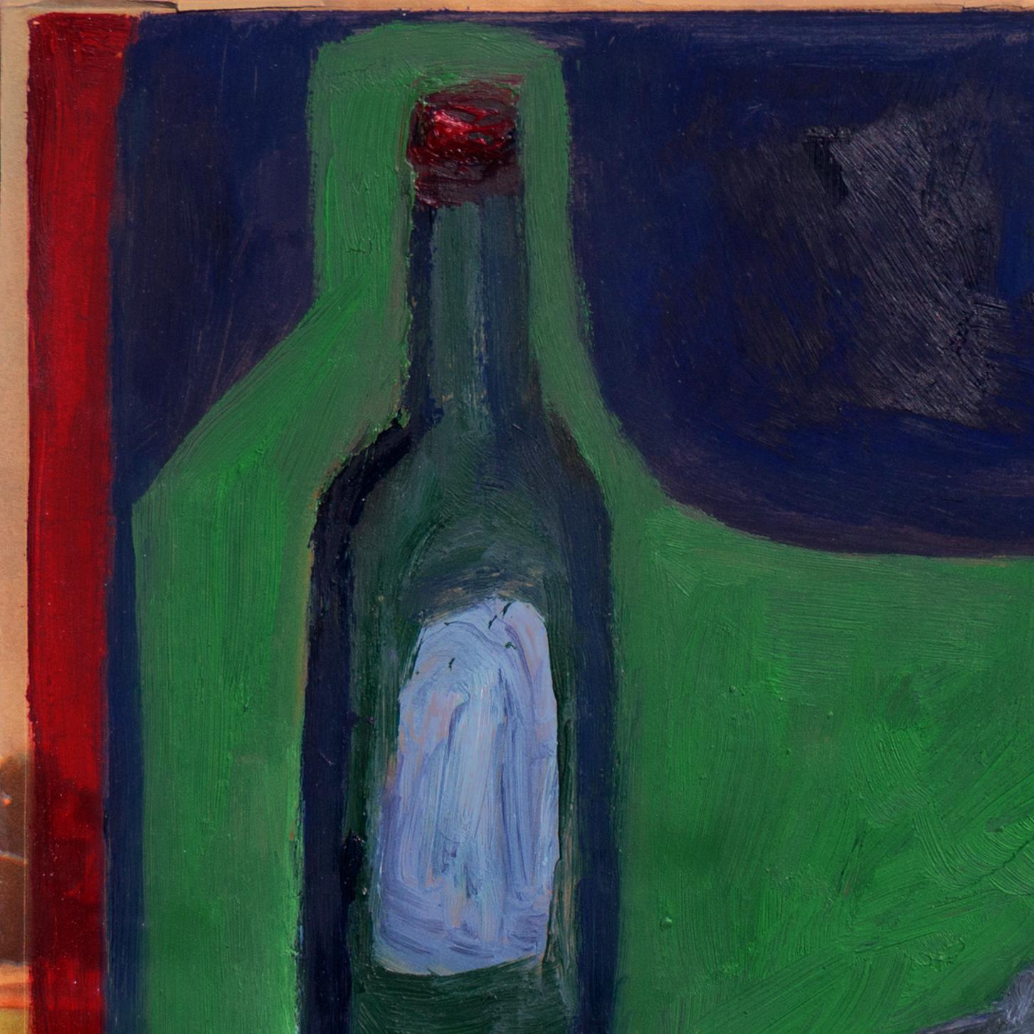 'Still Life with Wine', California Modernist, Santa Cruz, University of Maine For Sale 2