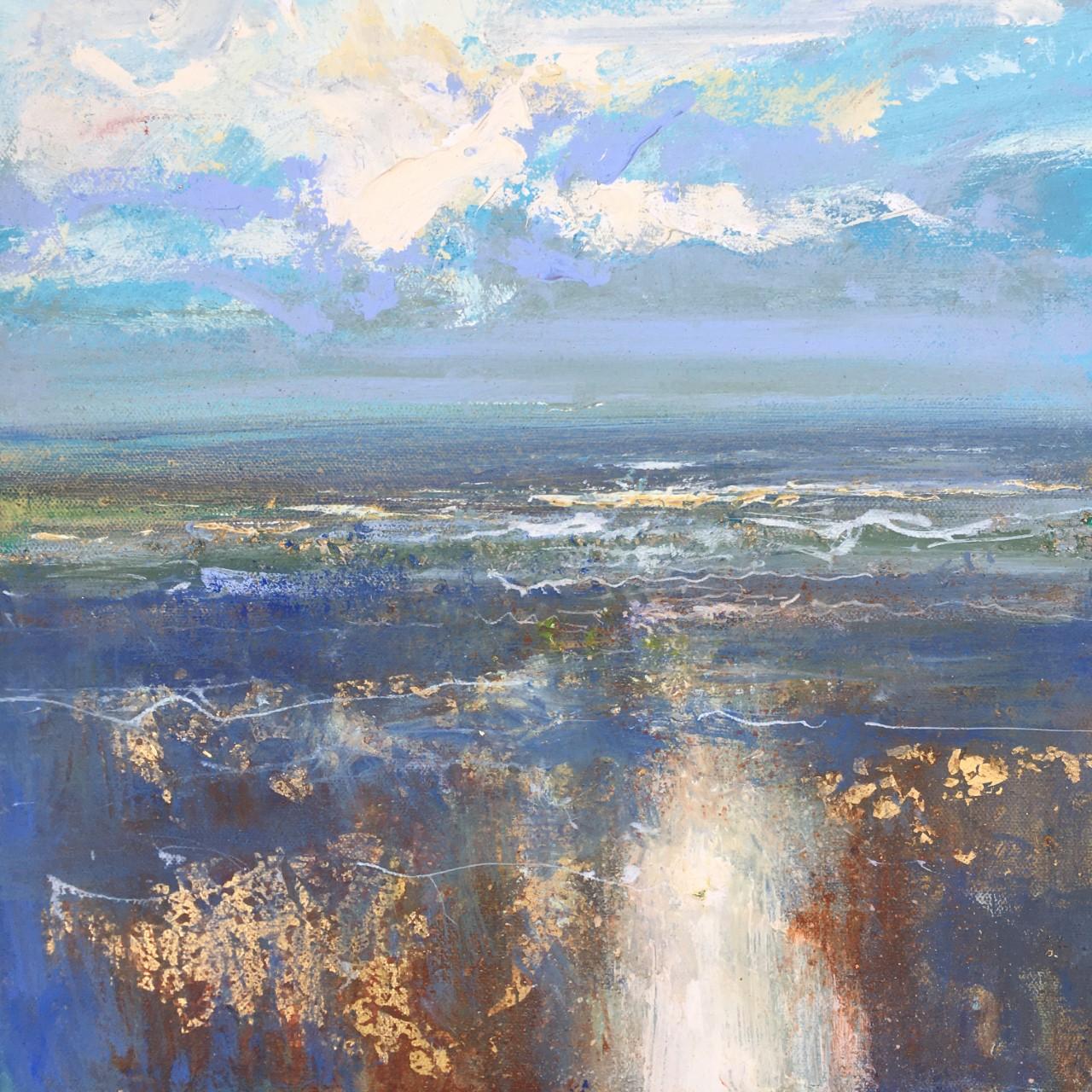 Jonathan Trim Estuary Horizon Abstract Landscape Painting For
